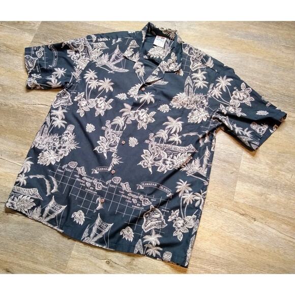 Vintage Hawaiian Togs Shirt Men’s Size XL Hawaii Island Short Sleeve Button Down - Picture 3 of 6